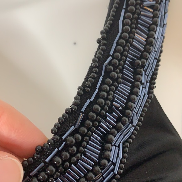Gorgeous Studio Y Beaded Black Valentine's day Dress Size Small - Picture 10 of 16
